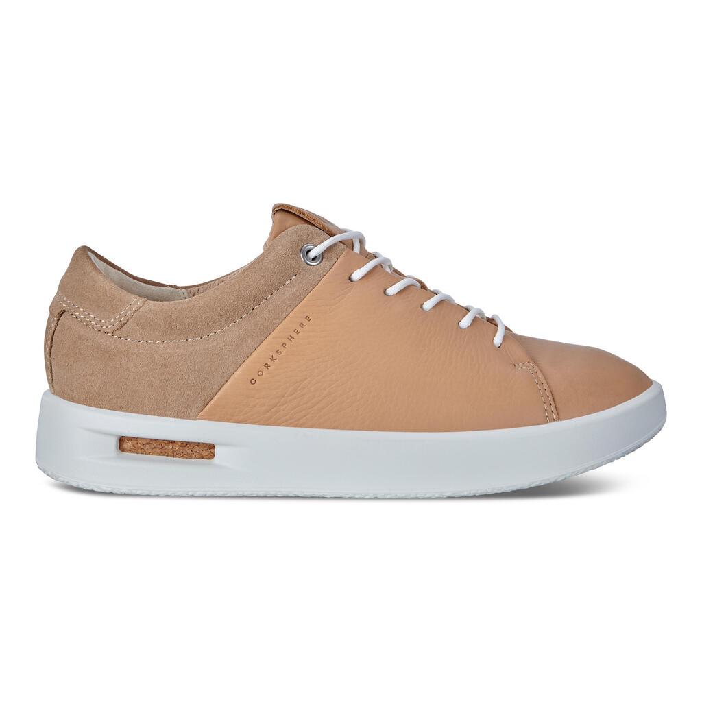 Ecco Corksphere 1 Tie Womens Sneakers Beige Outlet - India HRB-034598